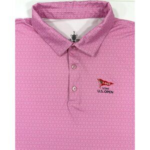 LACC 123rd US Open Golf Polo Shirt Mens Los Angeles Country Club Size 2XL Pink